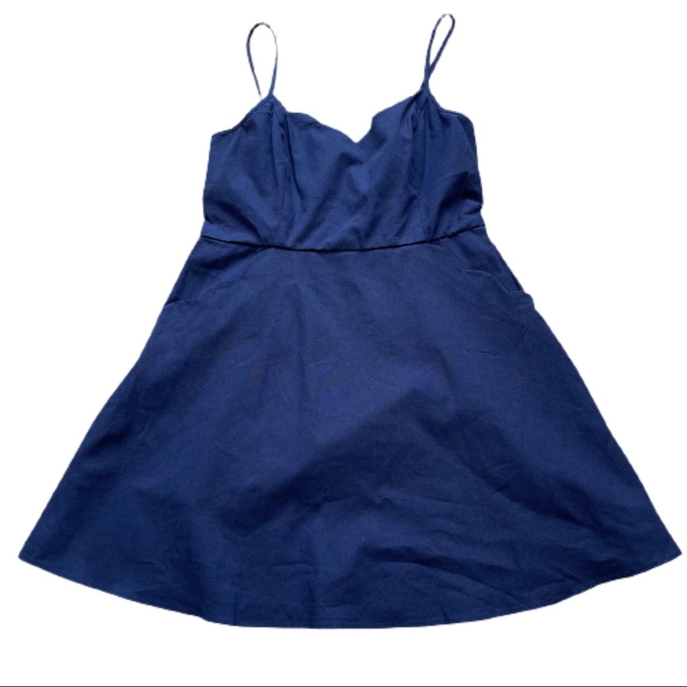 NWT Market & Spruce Crissie Strap Linen Dress XL